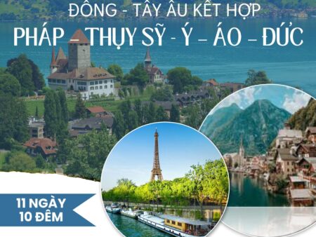 KHÁM PHÁ PHÁP – THỤY SỸ - Ý – ÁO – ĐỨC 11N10Đ