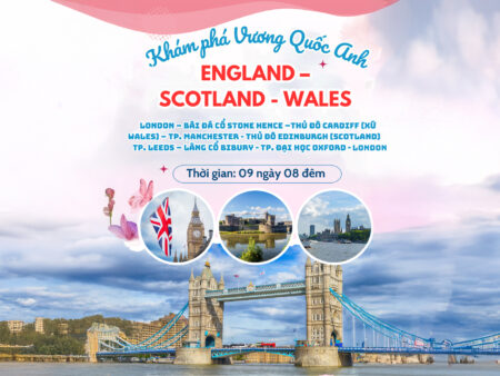 KHÁM PHÁ VƯƠNG QUỐC ANH 9N8Đ ĐẲNG CẤP